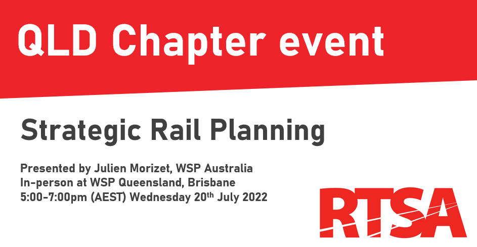 QLD Chapter event: Strategic Rail Planning
